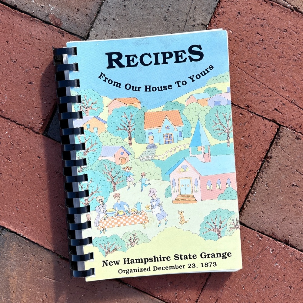 1994 New Hampshire State Grange Cookbook NH New England Recipes Farm Farmcore